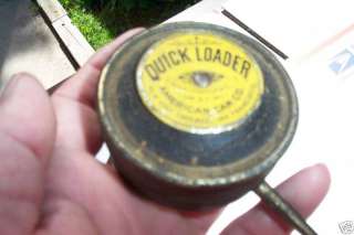 Advertising Tin Quick Loader American Can Co Graphite  