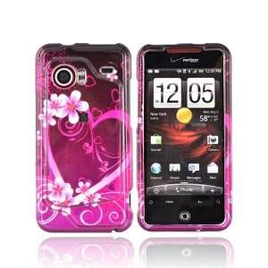  For HTC Droid Incredible Hard Case PINK FLOWERS PURPLE 