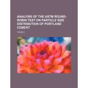  Analysis of the ASTM round robin test on particle size 