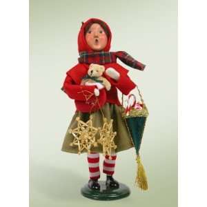  Byers Choice Carolers   Straw Ornament Family   Girl
