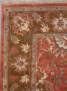 10x14 RUST GOLD PERSIAN SULTANABAD WOOL AREA RUG CARPET  