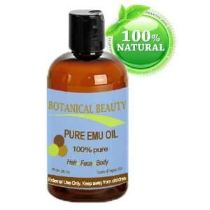  Botanical Beauty Pure EMU Oil, 100% Pure, 2 oz 60 Ml 