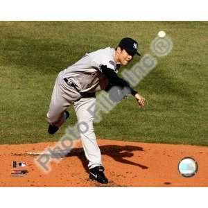  Mike Mussina 2008 Pitching Action Finest LAMINATED Print 