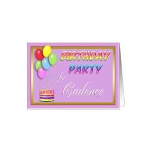  Cadence Birthday Party Invitation Card Toys & Games