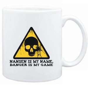 Mug White  Nansen is my name, danger is my game  Male Names  