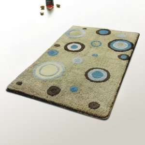  Naomi   [Blue Polka Dots] Modern Area Rugs (39.4 by 59.1 