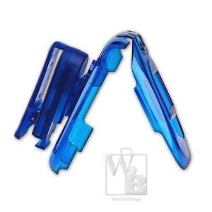  Lux LG VX8300 Crystal Cell Phone Case w/ Clip   Blue Cell 