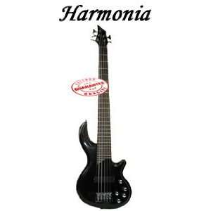  HARMONIA 5 STRING ELECTRIC BASS BLACK AB TB904 BK Musical 