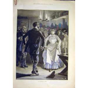  1886 GamekeeperS Party SuireS Ball Dance Old Print