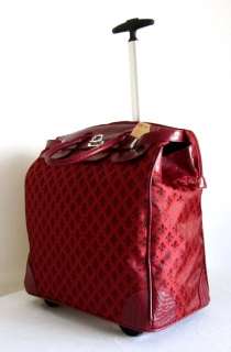 19 Computer/Laptop Bag Tote Duffel Rolling Wheel Padded Case Red 