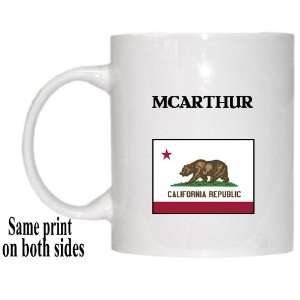  US State Flag   MCARTHUR, California (CA) Mug Everything 
