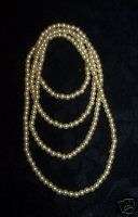 MM PRE STRUNG IVORY IMIT. PEARL NECKLACE CRAFT BEADS  