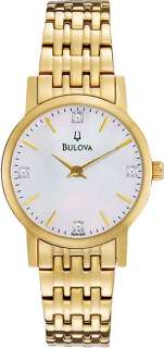 97P103 Bulova Ladies Watch Dress Diamonds  