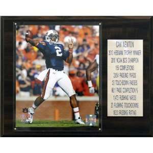  NCAA Football Cam Newton Auburn Tigers Career Stat Plaque 