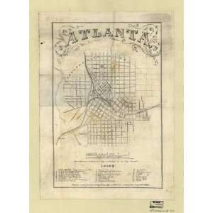  Civil War Map Atlanta  from Vincents subdivision map 