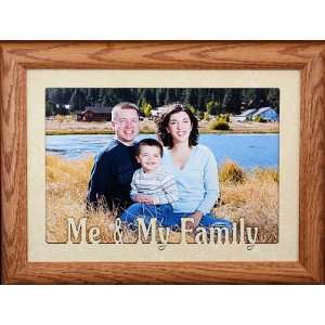  5x7 JUMBO ~ ME & MY FAMILY ~ Landscape Picture Frame 