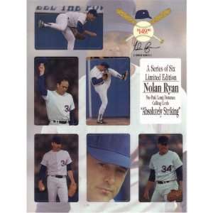  Collectible Phone Card Nolan Ryan Set of 6 Different On 