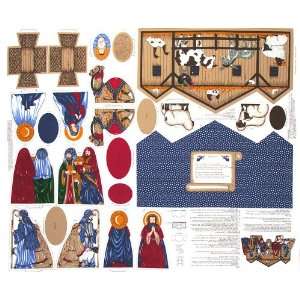  45 Wide Nativity Scene Stuffies Panel Fabric By The 