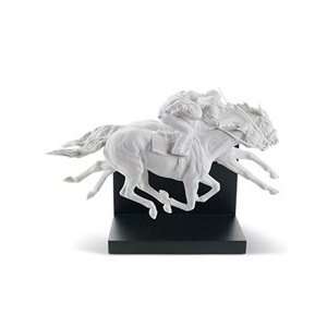  Lladro Porcelain Figurine Horse Race