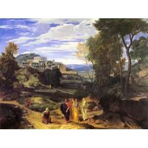   Francisque Millet Canvas Art Repro Jesus & & Canaanite