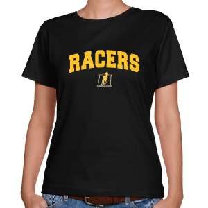   Murray State Racers Ladies Black Logo Arch Classic Fit T shirt Sports