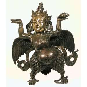   Silver Garuda Buddha Redpoll & Naga Conch Shell 
