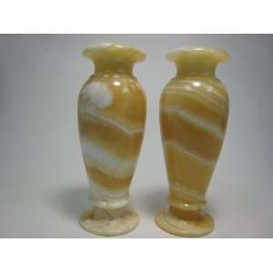  Pair of Alabaster Vases