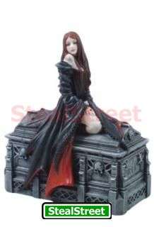 inch Fantasy Anne Stokes Female Vampire On Coffin  