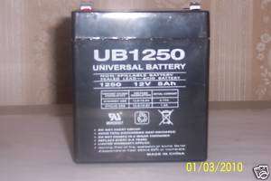 UB1250 12V 5Ah Emergency Exit Lighting Battery  