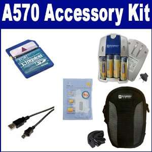 Canon Powershot A570 Digital Camera Accessory Kit includes 