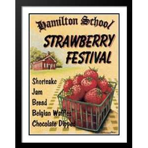   and Double Matted Art 29x35 Strawberry Festival