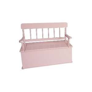    Simply Classic Pink Bench Seat with Storage 