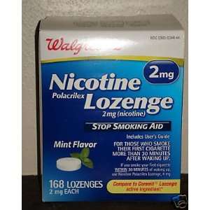   Mg (Nicotine) Stop Smoking Aid, Mint Flavor, 168 Lozenges, 2mg Each
