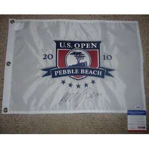  GRAEME McDOWELL signed 2010 US OPEN flag PSA/DNA   New 