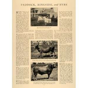  1928 Article American Cattle Breeding Walhalla Farms 