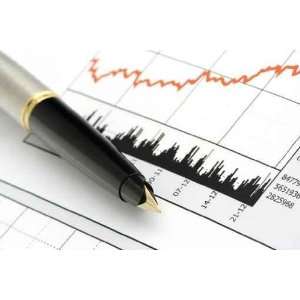  Pen on Stock Price Chart   Peel and Stick Wall Decal by 