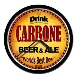  CARBONE beer and ale cerveza wall clock 