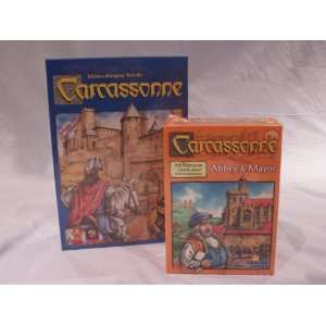  Original Carcassonne Game AND Carcassonne Abbey & Mayor 