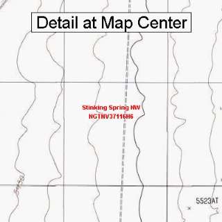 USGS Topographic Quadrangle Map   Stinking Spring NW, Nevada (Folded 