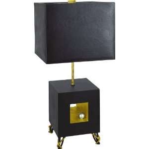   Portal Contemporary / Modern Single Light Table Lamp with Open Cube B