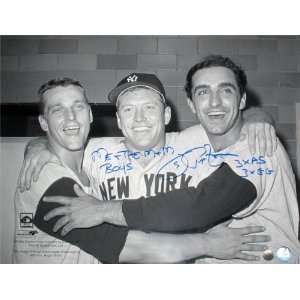 Joe Pepitone Autographed Picture   with 3xAS3xGG Inscription  