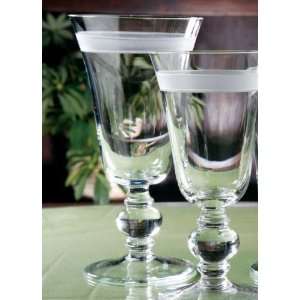    Casafina Glassware Engraved Band Water Stem