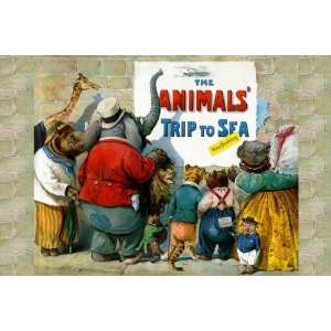  Exclusive By Buyenlarge The Animals Trip to the Sea 12x18 
