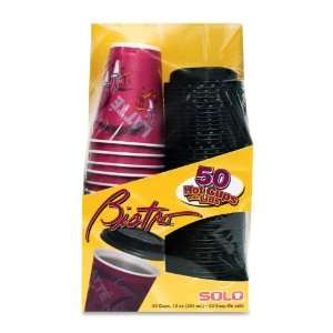  Solo Cup FSX120041 Cups w/ Lid Combo Pack, 12 oz., 50 Lids/50 Cups 