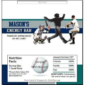  Seattle Mariners Colored Baseball Candy Bar Wrapper