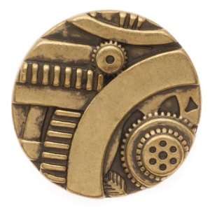   Brass Steampunk Design Button 22.5mm (1) Arts, Crafts & Sewing