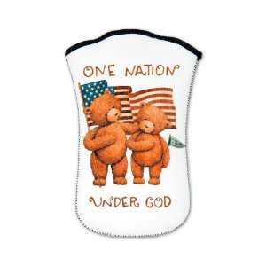 Nook Sleeve Case (2 Sided) One Nation Under God Teddy Bears with US 