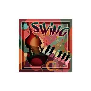Swing Music by Eureka Lake. Size 12 inches width by 18 inches height 