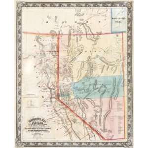  STATE OF NEVADA (NV) BY RAND MCNALLY MAP 1897
