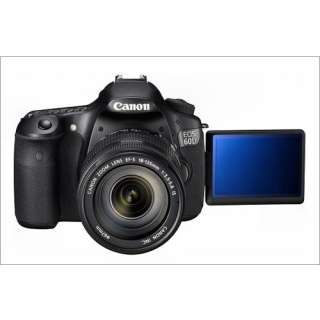 Canon EOS 60D Camera Kit 2 18 135 IS Black 3 LCD TFT  